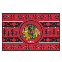 NHL - Chicago Blackhawks Holiday Sweater Rug - 19in. x 30in.