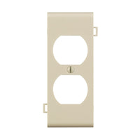 Leviton Light Almond 1 gang Thermoplastic Nylon Duplex Sectional End Wall Plate 1 pk