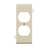 Leviton Light Almond 1 gang Thermoplastic Nylon Duplex Sectional End Wall Plate 1 pk