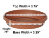 Bloem Terratray 0.7 in. H X 3.75 in. D Resin Traditional Tray Terracotta Clay