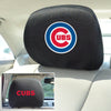 MLB - Chicago Cubs Embroidered Head Rest Cover Set - 2 Pieces