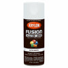 Krylon Fusion All-In-One Satin White Paint + Primer Spray Paint 12 oz (Pack of 6).