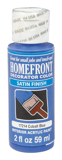 Homefront Satin Cobalt Blue Hobby Paint 2 oz. (Pack of 3)