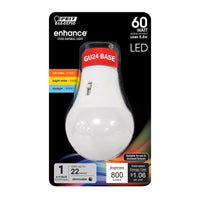 Feit A19 GU24 LED Bulb Color Changing 60 Watt Equivalence 1 pk