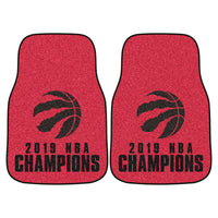 NBA - Toronto Raptors 2019 NBA Champions Carpet Car Mat Set - 2 Pieces