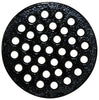 Sioux Chief 5 in. Epoxy Coated Black Round Cast Iron Floor Drain Strainer