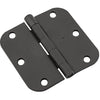 SPB512R5/8 3-1/2" x 3-1/2" 5/8R Hinge 1/pk - Black