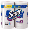 Scott Toilet Paper 4 roll 1000 sheet 4 in. (Pack of 12)