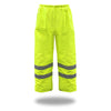 Boss Hi-Vis Insulated Yellow Polyester Rain Pants M