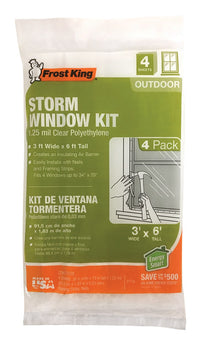 Frost King Clear Outdoor Storm Window Kit 36 in. W X 72 in. L