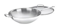 Cuisinart Chef's Classic Stainless Steel Skillet w/Lid 14 in. Silver