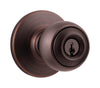 Kwikset Polo Venetian Bronze Entry Knobs 1-3/4 in.