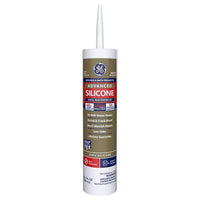 GE Silicone 2 White Silicone 2 Kitchen and Bath Caulk 10.1 oz.