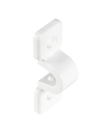 Rubbermaid White Plastic C-Clamps 0.5 L x 8.6 H x 7 W in.