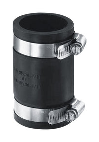 Fernco Schedule 40 2 in. Hub each X 2 in. D Hub PVC Flexible Coupling 1 pk