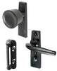 Prime-Line Black Aluminum Tulip Knob Latch 3 pk