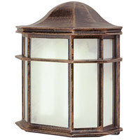 Bel Air Lighting Andrews Rustic Brown Switch Incandescent Wall Lantern