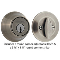 660 15A RCAL 3223 K3 1-Cyl Deadbolt - Antique Nickel