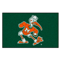 University of Miami Sebastian the Ibis Rug - 5ft. x 8ft.