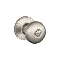 Schlage Stratus Satin Nickel Bed and Bath Knob Right or Left Handed