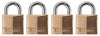 Master Lock 3/4 in. W Brass Padlock Keyed Alike