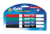 EXPO Low Odor Assorted Color Dry Erase Marker 4 pk (Pack of 6)