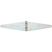 National Hardware 8 in. L Zinc-Plated Heavy Strap Hinge 1 pk