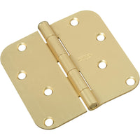 SPB512R5/8 4" 5/8R Hinge 1/pk - Satin Brass