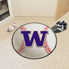 University of Washington Baseball Rug - 27in. Diameter