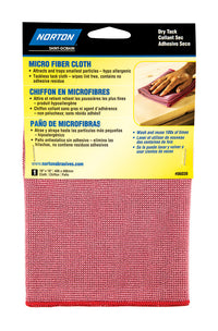 Norton 16 in. W X 16 in. L Red Microfiber Tack Cloth