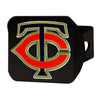 MLB - Minnesota Twins Black Metal Hitch Cover - 3D Color Emblem