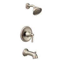 Brushed nickel Posi-Temp(R) tub/shower