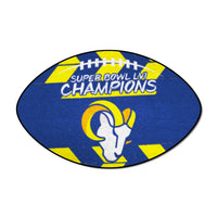 Los Angeles Rams Super Bowl LVI Football Rug - 20.5in. x 32.5in.