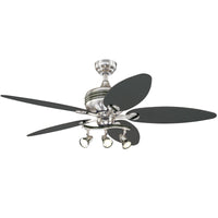 Westinghouse Xavier II Brushed Nickel Reversible Two Sided Blade Indoor Ceiling Fan 22.5 x 52 in.