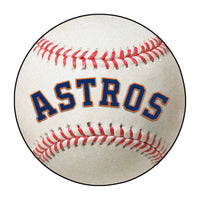 MLB - Houston Astros Script Baseball Rug - 27in. Diameter