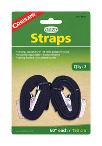 Coghlan's 0.75 in. W X 60 in. L Black Arno Strap 1 lb 2 pk