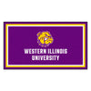 Western Illinois University 3ft. x 5ft. Plush Area Rug