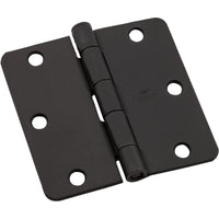 V512RC 3-1/2" 1/4R Hinge 3/pk - Black