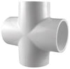 Charlotte Pipe Schedule 40 1/2 in. Slip X 1/2 in. D Slip PVC Cross 1 pk