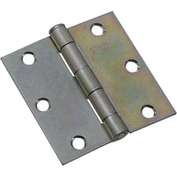 National Hardware 3 in. L Zinc-Plated Broad Hinge 2 pk