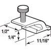 Prime-Line Mill Aluminum Storm Door Panel Clip For 1/2 inch 8 pk