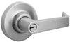 Tell Cortland Satin Chrome Entry Lever 2 in.