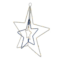 Celebrations LED Clear/Warm White Star 12 in. Hanging Decor