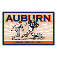 Auburn University Ticket Stub Rug - 19in. X 30in.