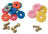 BrassCraft Assorted in. D Rubber Flat Faucet Washer Assortment 20 pk