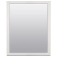 Zenna Home 25 in. H X 20 in. W Bathroom Mirror Matte White