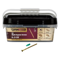 GRK Fasteners R4 No. 9  S X 3-1/8 in. L Star Coated Multi-Purpose Screws 7 (Pack of 2)