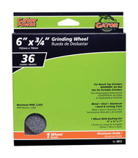 Gator 6 in. D X 1 in. in. Grinding Wheel