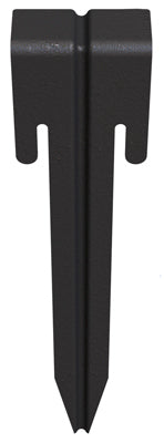 Edging Stakes, Black Steel, 10.5-In., 3-Pk.