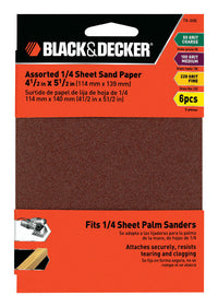 Assrt Sandpaper 1/4 6Pk (Pack Of 5)